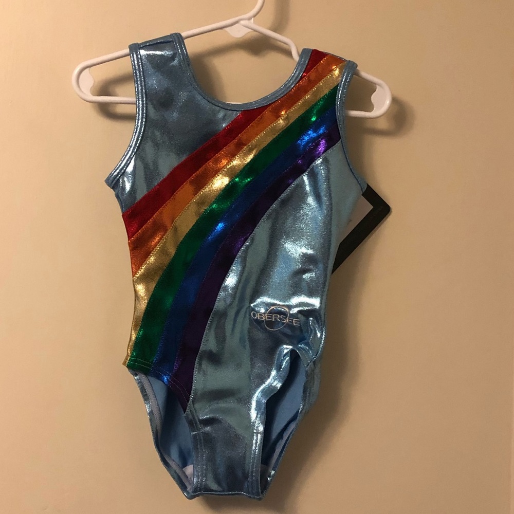 *Brand New*  Obersee Gymnastics Leotard Rainbow